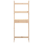 Estante de baño madera maciza de pino 63x26x171 cm