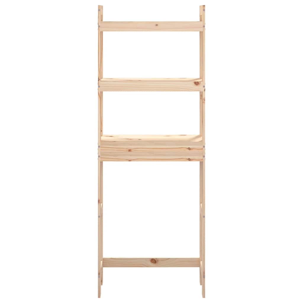 Estante de baño madera maciza de pino 63x26x171 cm