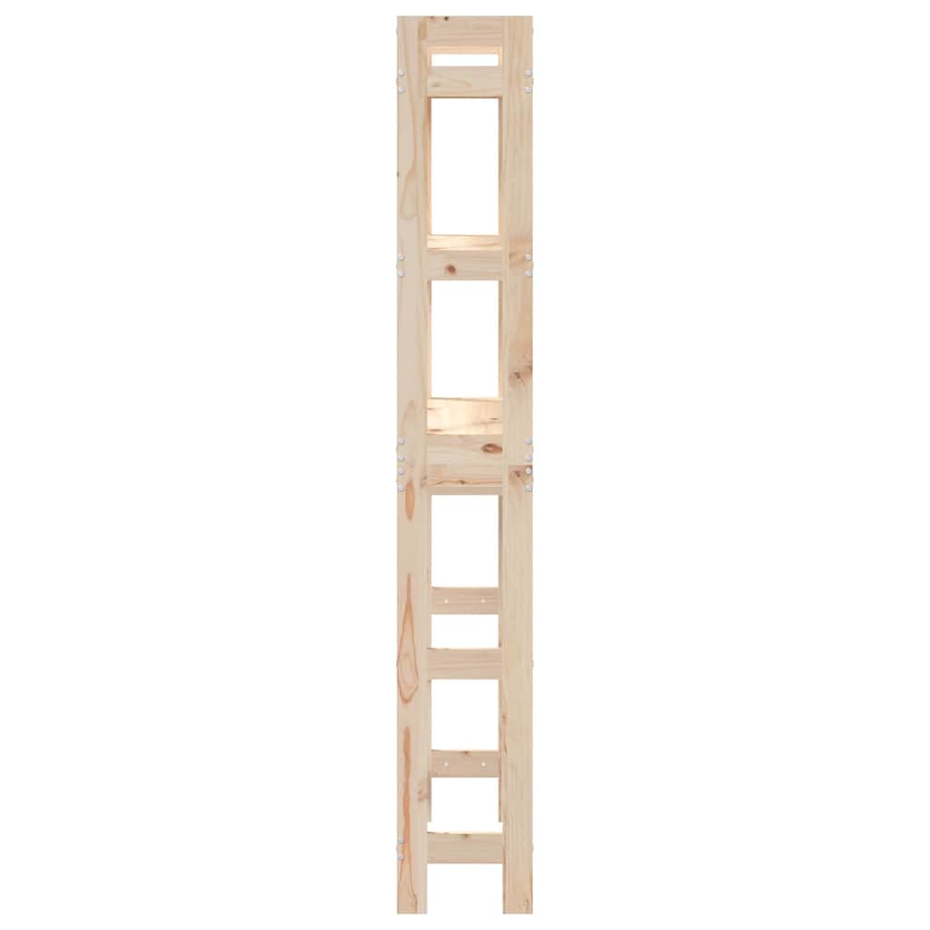 Estante de baño madera maciza de pino 63x26x171 cm