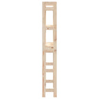 Estante de baño madera maciza de pino 63x26x171 cm