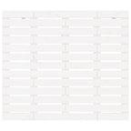 Cabecero cama de pared madera maciza pino blanco 106x3x91,5 cm
