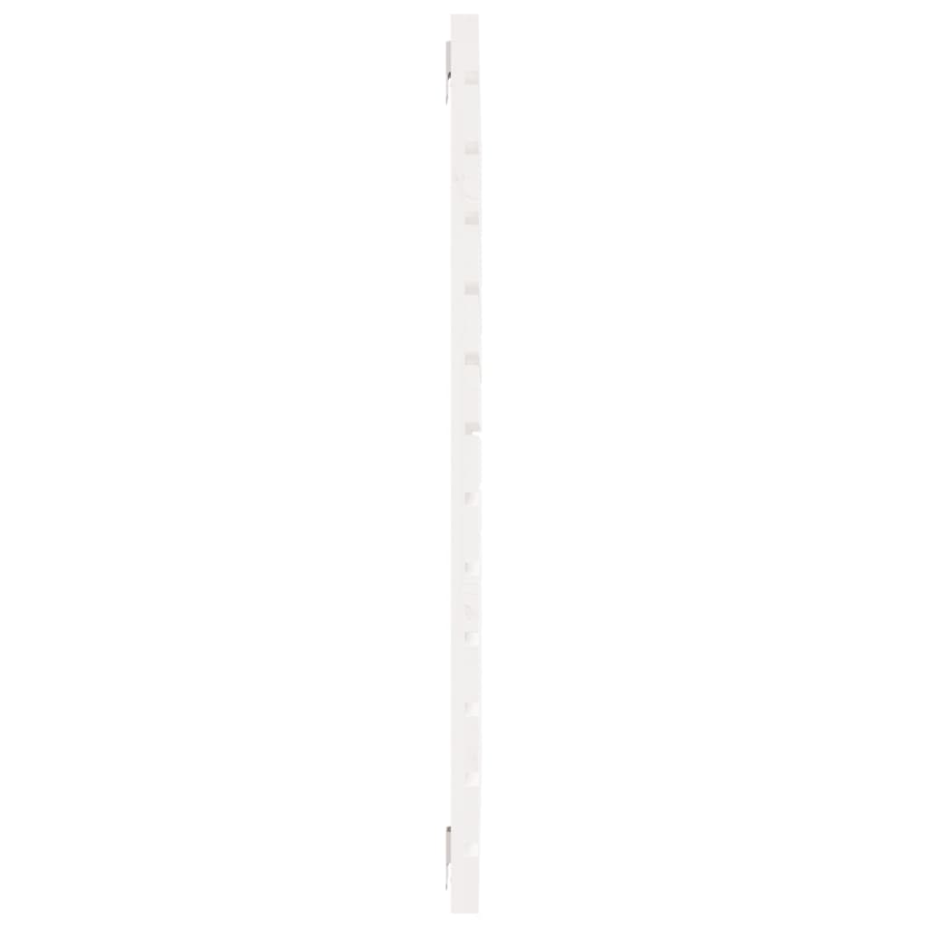 Cabecero cama de pared madera maciza pino blanco 106x3x91,5 cm