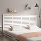 Cabeceira de cama de parede madeira maciça pinho branco 106x3x91,5 cm
