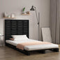 Cabecero cama de pared madera maciza pino blanco 106x3x91,5 cm