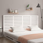 Cabeceira de cama de parede madeira maciça pinho branco 106x3x91,5 cm