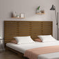 Cabeceira de cama de parede madeira maciça pinho branco 106x3x91,5 cm