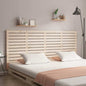 Cabeceira de cama de parede madeira maciça pinho branco 106x3x91,5 cm