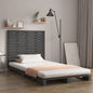 Cabeceira de cama de parede madeira maciça pinho branco 106x3x91,5 cm