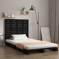 Cabeceira de cama de parede madeira maciça pinho branco 106x3x91,5 cm