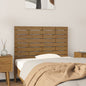 Cabeceira de cama de parede madeira maciça pinho branco 106x3x91,5 cm