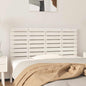 Cabeceira de cama de parede madeira maciça pinho branco 106x3x91,5 cm