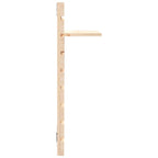 Estantes mesitas de pared 2 uds madera maciza de pino