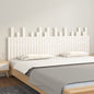 Cabeceira de cama de parede madeira maciça pinho branco 106x3x91,5 cm