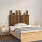 Cabeceira de cama de parede madeira maciça pinho branco 106x3x91,5 cm