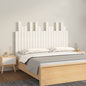 Cabecero cama de pared madera maciza pino blanco 106x3x91,5 cm