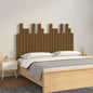Cabeceira de cama de parede madeira maciça pinho branco 106x3x91,5 cm
