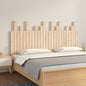 Cabeceira de cama de parede madeira maciça pinho branco 106x3x91,5 cm