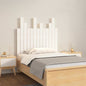 Cabecero cama de pared madera maciza pino blanco 106x3x91,5 cm