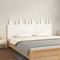 Cabeceira de cama de parede madeira maciça pinho branco 106x3x91,5 cm