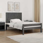 Cabeceira de cama de parede madeira maciça pinho branco 106x3x91,5 cm