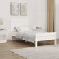Cabecero cama de pared madera maciza pino blanco 106x3x91,5 cm