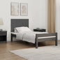 Cabeceira de cama de parede madeira maciça pinho branco 106x3x91,5 cm