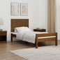 Cabeceira de cama de parede madeira maciça pinho branco 106x3x91,5 cm