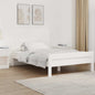 Cabecero cama de pared madera maciza pino blanco 106x3x91,5 cm