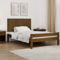 Cabeceira de cama de parede madeira maciça pinho branco 106x3x91,5 cm