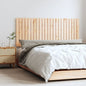 Cabeceira de cama de parede madeira maciça pinho branco 106x3x91,5 cm