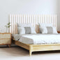 Cabecero cama de pared madera maciza pino blanco 106x3x91,5 cm
