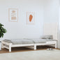 Cabecero cama de pared madera maciza pino blanco 106x3x91,5 cm