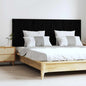 Cabecero cama de pared madera maciza pino blanco 106x3x91,5 cm