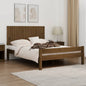 Cabeceira de cama de parede madeira maciça pinho branco 106x3x91,5 cm