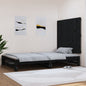 Cabeceira de cama de parede madeira maciça pinho branco 106x3x91,5 cm