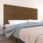 Cabeceira de cama de parede madeira maciça pinho branco 106x3x91,5 cm