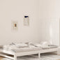 Cabecero cama de pared madera maciza pino blanco 106x3x91,5 cm
