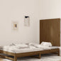 Cabeceira de cama de parede madeira maciça pinho branco 106x3x91,5 cm