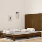 Cabeceira de cama de parede madeira maciça pinho branco 106x3x91,5 cm