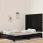 Cabeceira de cama de parede madeira maciça pinho branco 106x3x91,5 cm