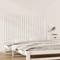 Cabeceira de cama de parede madeira maciça pinho branco 106x3x91,5 cm