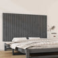 Cabeceira de cama de parede madeira maciça pinho branco 106x3x91,5 cm