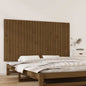 Cabeceira de cama de parede madeira maciça pinho branco 106x3x91,5 cm