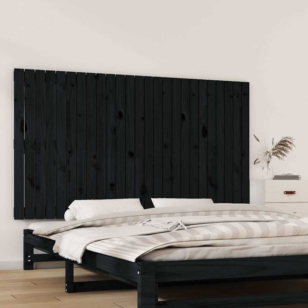 Cabecero cama de pared madera maciza pino blanco 106x3x91,5 cm