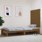Cabeceira de cama de parede madeira maciça pinho branco 106x3x91,5 cm