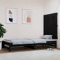 Cabecero cama de pared madera maciza pino blanco 106x3x91,5 cm
