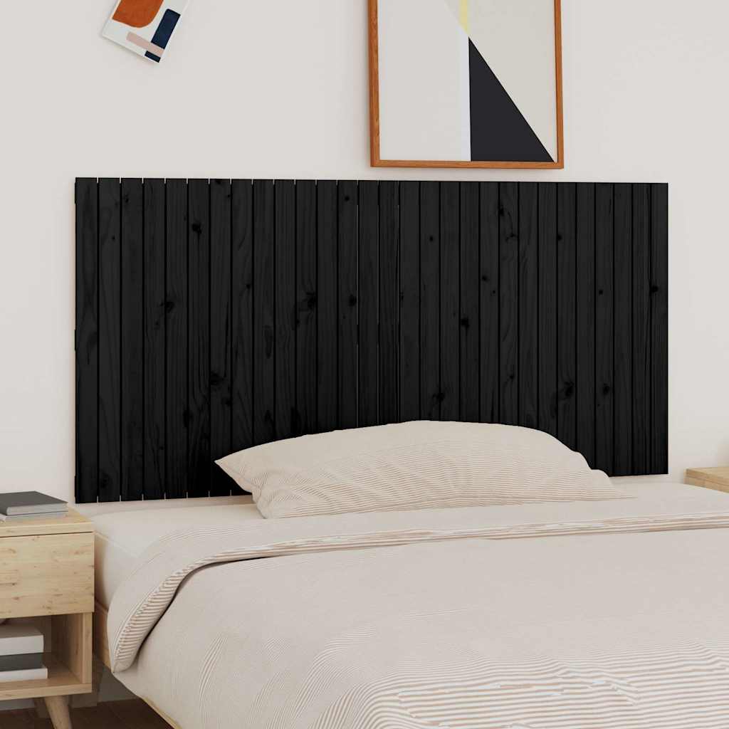 Cabecero cama de pared madera maciza pino blanco 106x3x91,5 cm