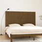 Cabeceira de cama de parede madeira maciça pinho branco 106x3x91,5 cm