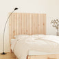 Cabeceira de cama de parede madeira maciça pinho branco 106x3x91,5 cm