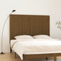 Cabeceira de cama de parede madeira maciça pinho branco 106x3x91,5 cm